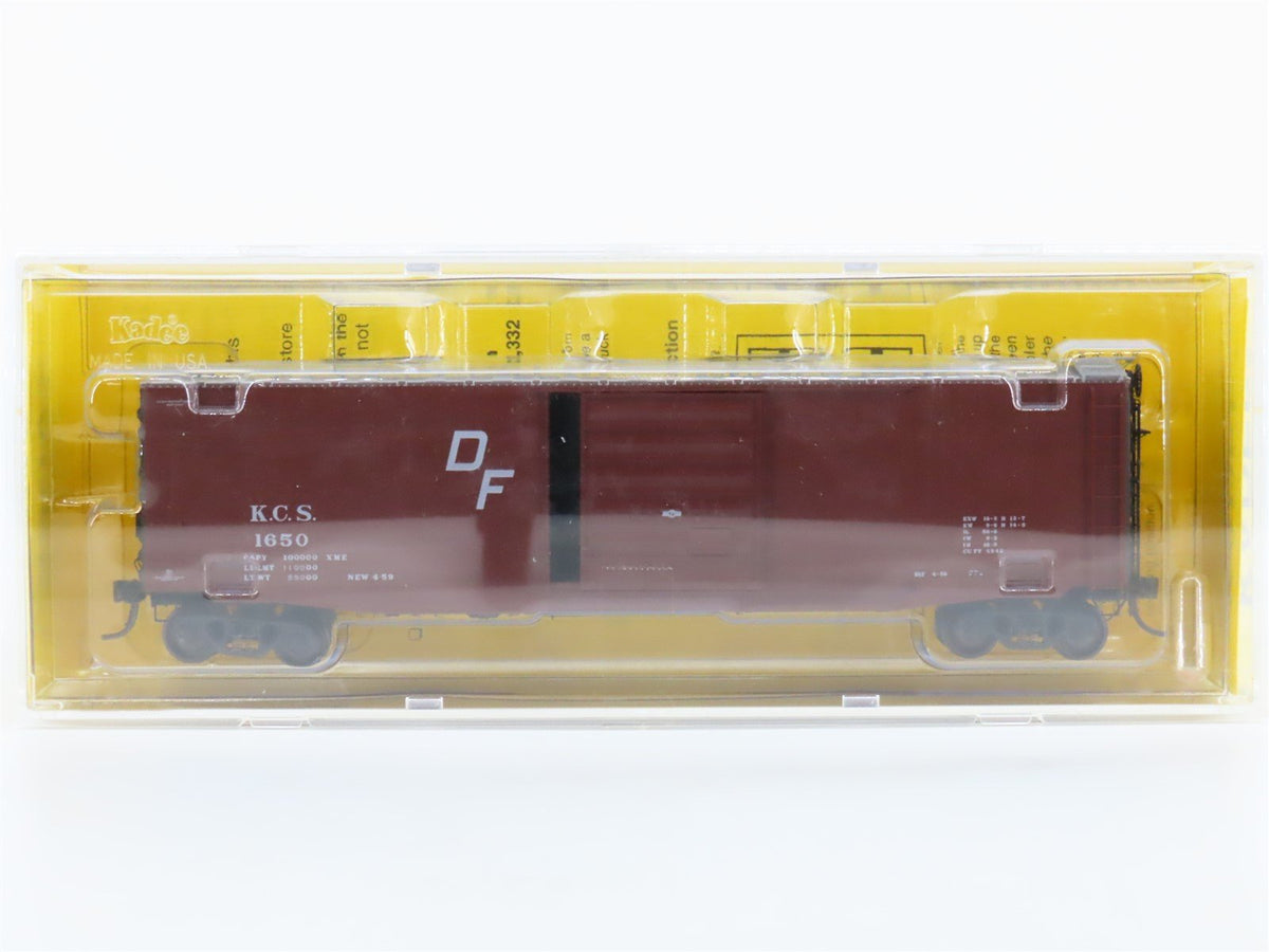 HO Kadee 6107 KCS Kansas City Southern 50&#39; Single Door Box Car #1650 -Sealed