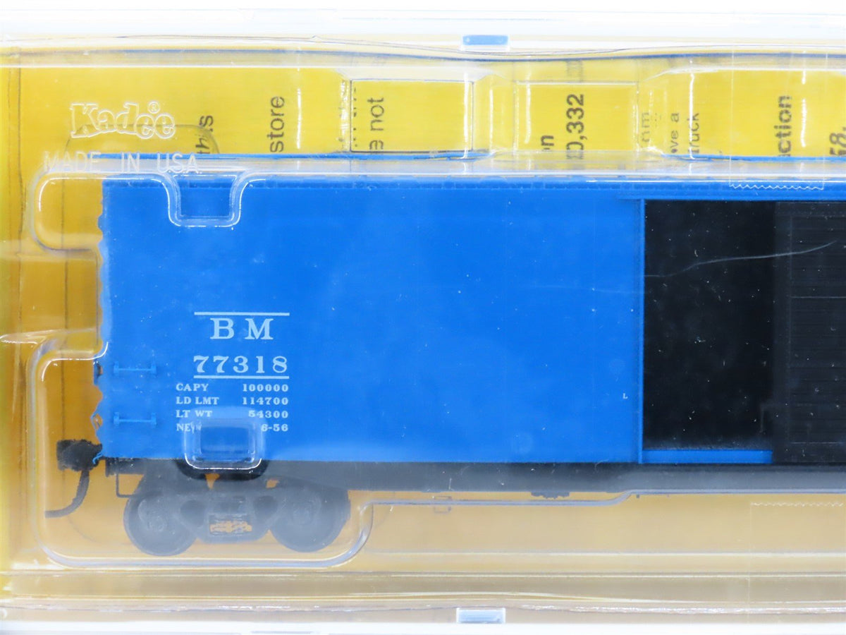 HO Scale Kadee 6009 BM Boston &amp; Maine Railroad 50&#39; Box Car #77318 - Sealed