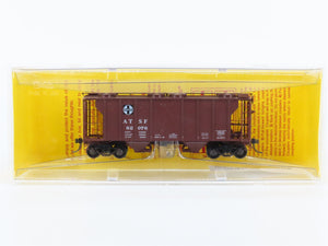 HO Scale Kadee 8210 ATSF Santa Fe Railroad 2-Bay Covered Hopper #82076 - Sealed