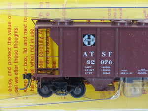 HO Scale Kadee 8210 ATSF Santa Fe Railroad 2-Bay Covered Hopper #82076 - Sealed