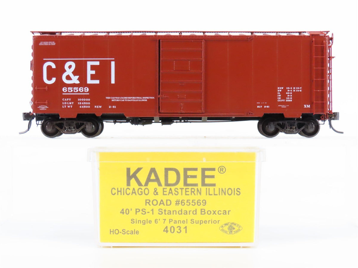 HO Scale Kadee 4031 C&amp;EI Chicago &amp; Eastern Illinois Railroad 40&#39; Box Car #65569