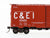 HO Scale Kadee 4031 C&EI Chicago & Eastern Illinois Railroad 40' Box Car #65569