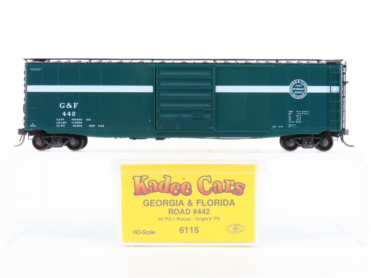 HO Scale Kadee 6115 G&amp;F Georgia &amp; Florida 50&#39; Single Door Box Car #442