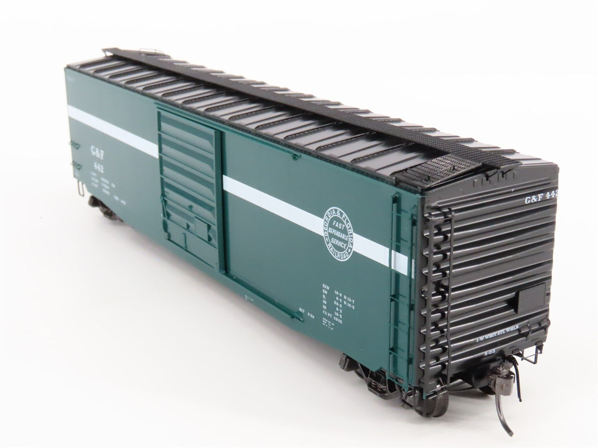 HO Scale Kadee 6115 G&amp;F Georgia &amp; Florida 50&#39; Single Door Box Car #442