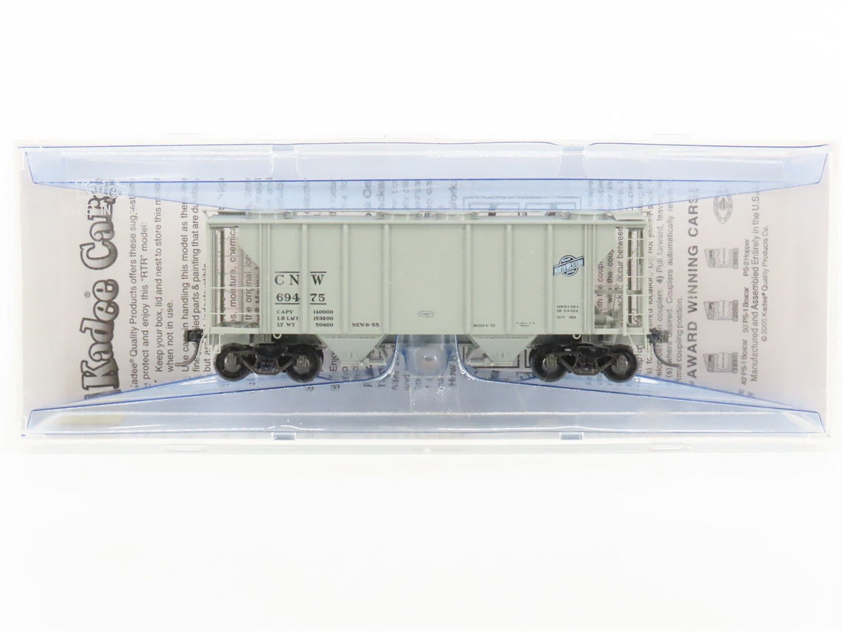 HO Scale Kadee 8619 CNW Chicago North Western 2-Bay Covered Hopper 71465 -Sealed