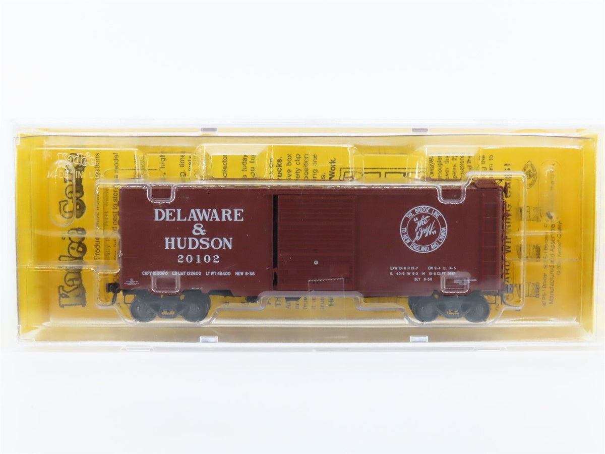 HO Kadee 5261 D&amp;H Delaware &amp; Hudson &quot;The Bridge Line&quot; Box Car #20102 - Sealed