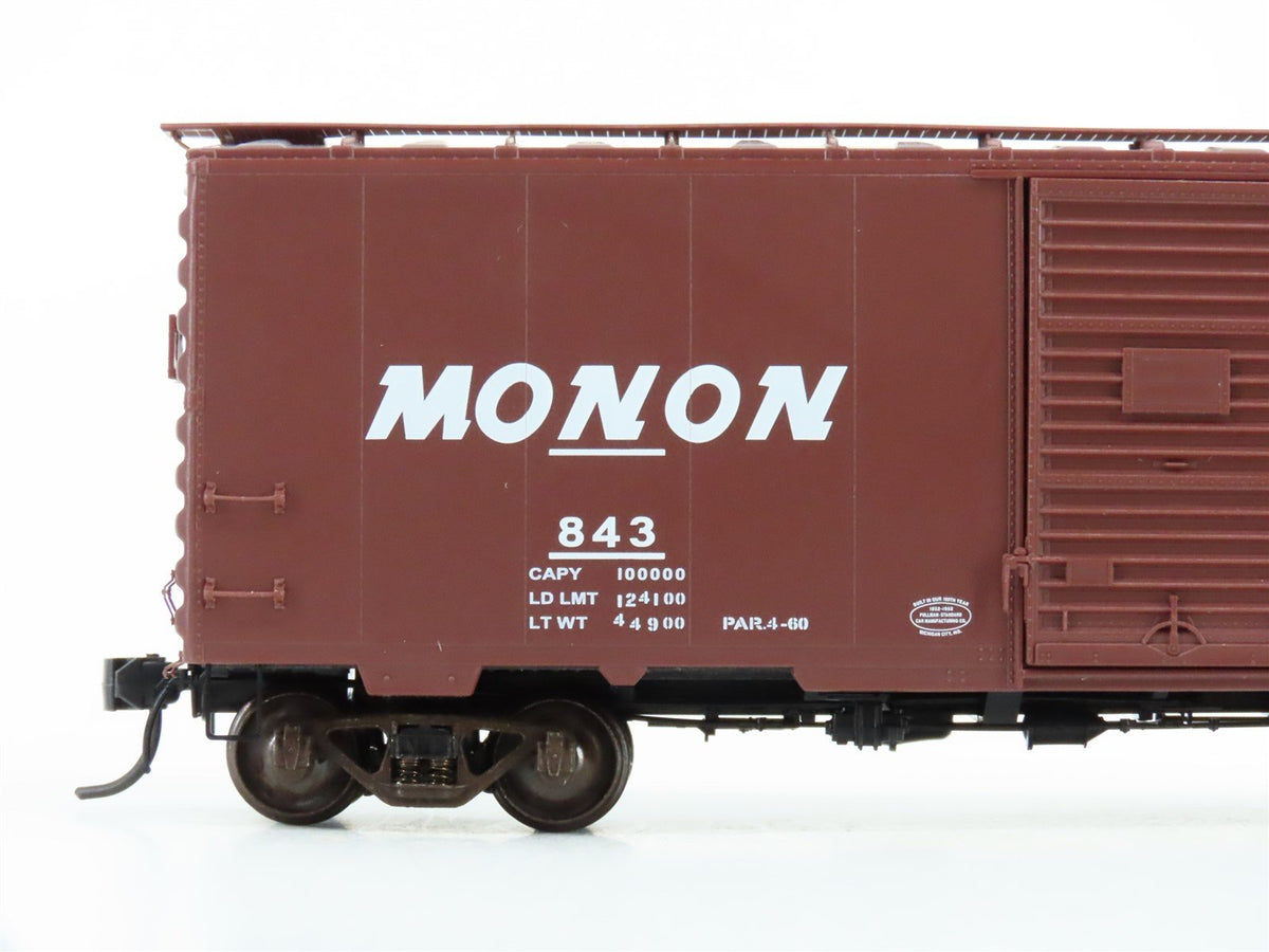 HO Scale Kadee 4013 MON Monon &quot;The Hoosier Line&quot; 40&#39; Single Door Box Car #843