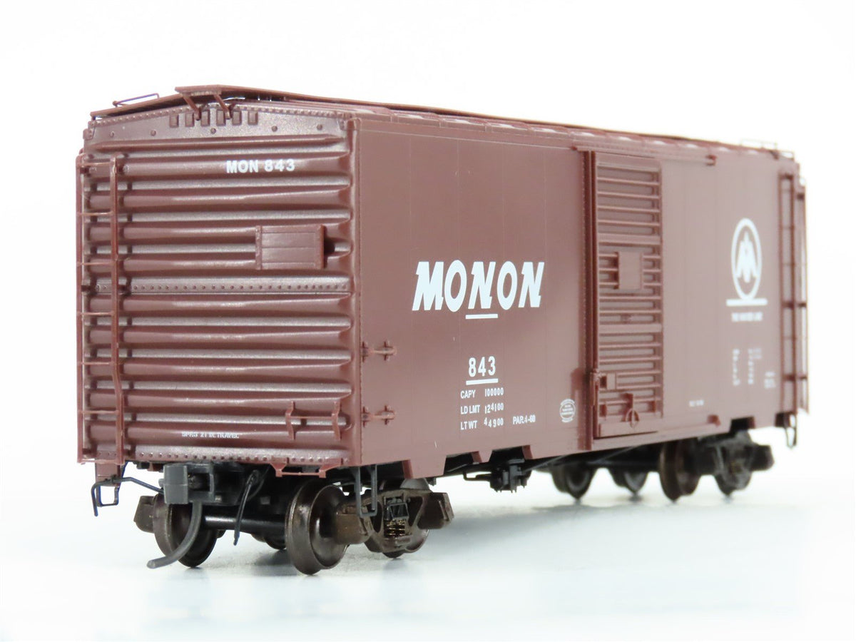 HO Scale Kadee 4013 MON Monon &quot;The Hoosier Line&quot; 40&#39; Single Door Box Car #843