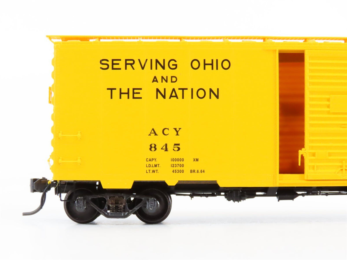 HO Scale Kadee 4045 ACY Akron Canton &amp; Youngstown Railroad 40&#39; Box Car #845