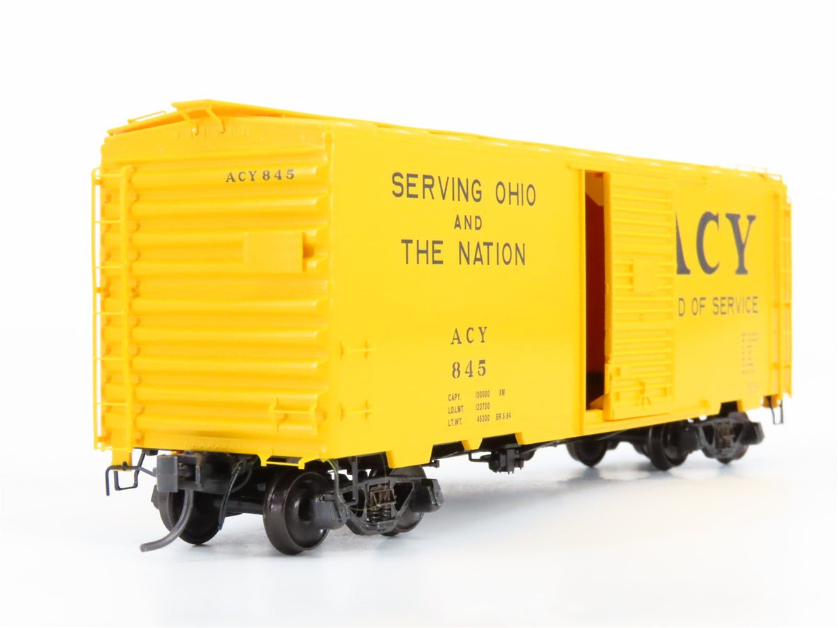 HO Scale Kadee 4045 ACY Akron Canton &amp; Youngstown Railroad 40&#39; Box Car #845