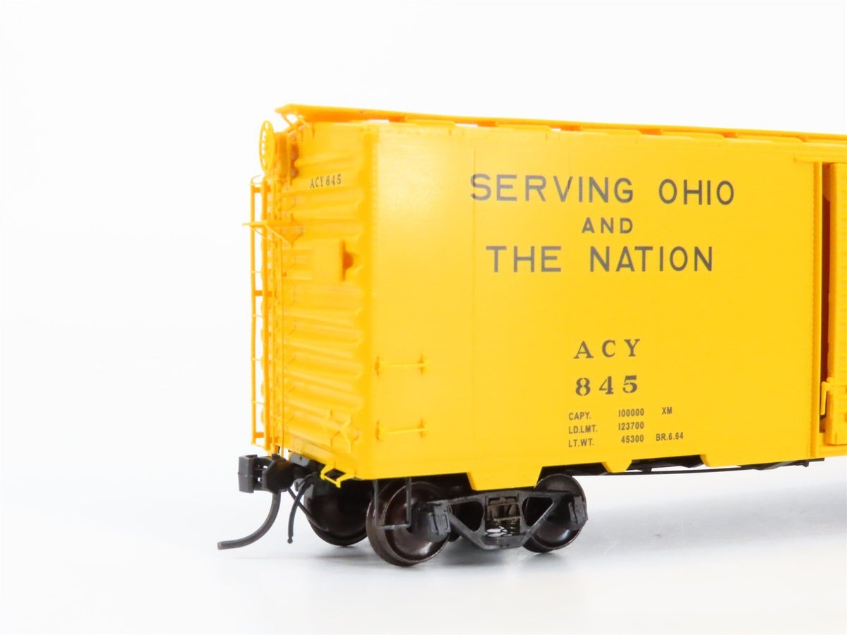 HO Scale Kadee 4045 ACY Akron Canton &amp; Youngstown Railroad 40&#39; Box Car #845