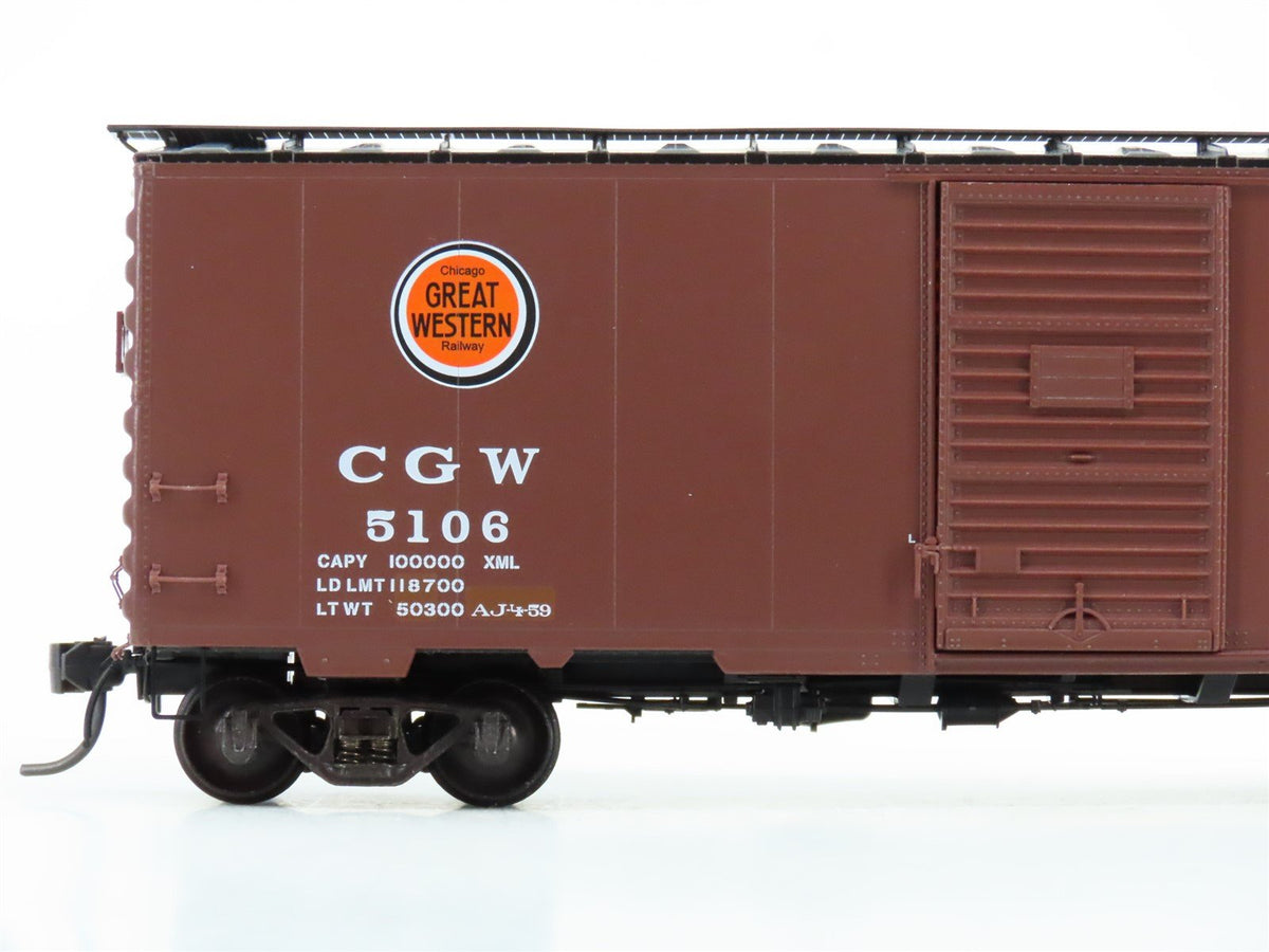 HO Scale Kadee 4022 CGW Chicago Great Western 40&#39; Single Door Box Car #5106