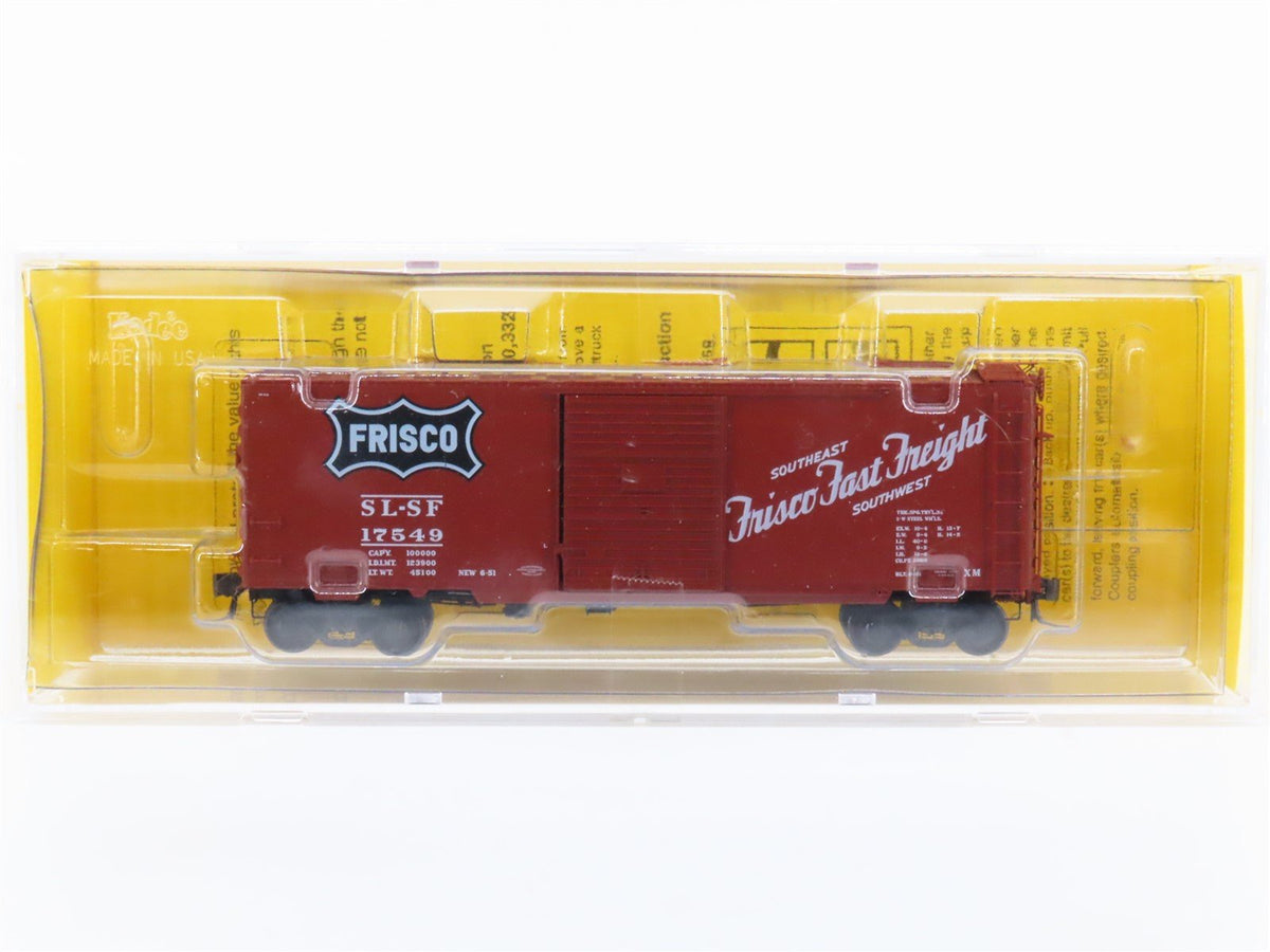 HO Scale Kadee 5102 SL-SF Frisco Fast Freight 40&#39; Box Car #17549 - Sealed