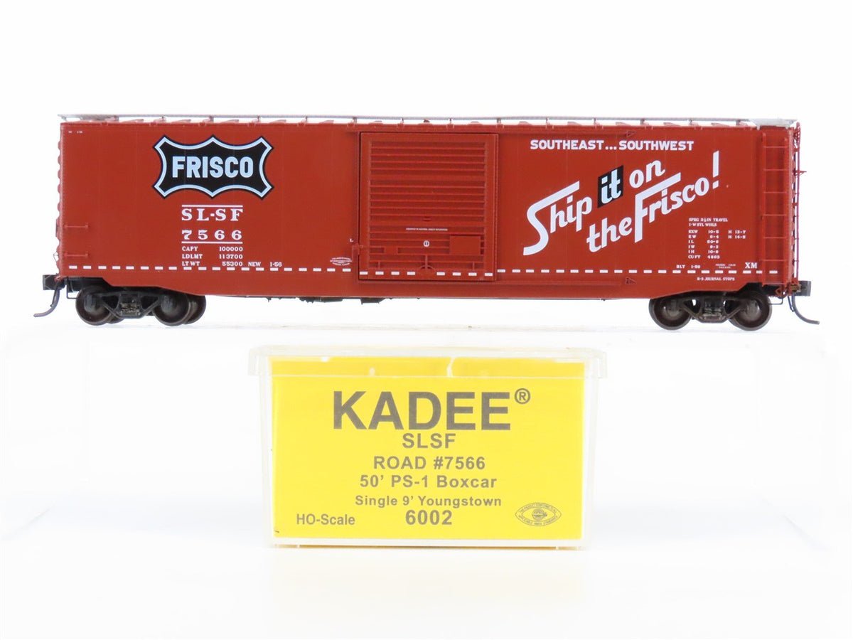 HO Scale Kadee 6002 SL-SF Frisco Railroad 50&#39; Single Door Box Car #7566