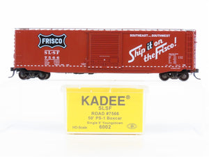 HO Scale Kadee 6002 SL-SF Frisco Railroad 50' Single Door Box Car #7566