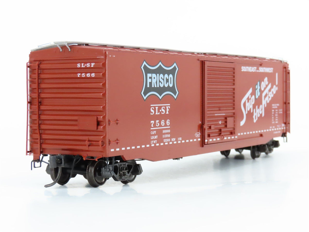 HO Scale Kadee 6002 SL-SF Frisco Railroad 50&#39; Single Door Box Car #7566