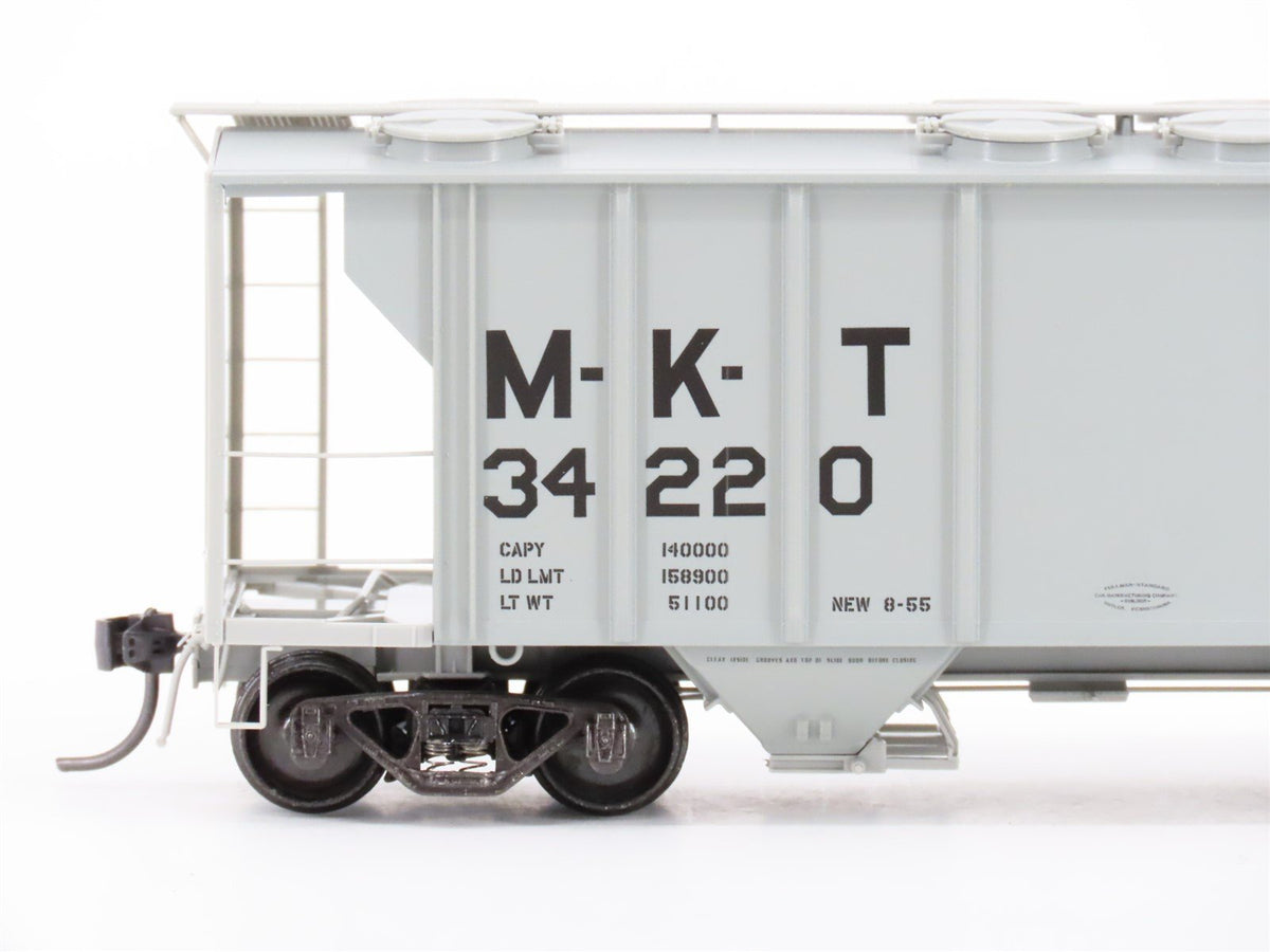 HO Scale Kadee 8615 M-K-T Katy Railroad 2-Bay Covered Hopper #34220