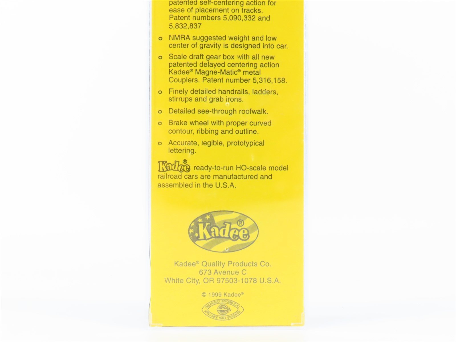 HO Scale Kadee 5217 A&WP Atlanta & West Point Single Door Box Car #38027 -Sealed