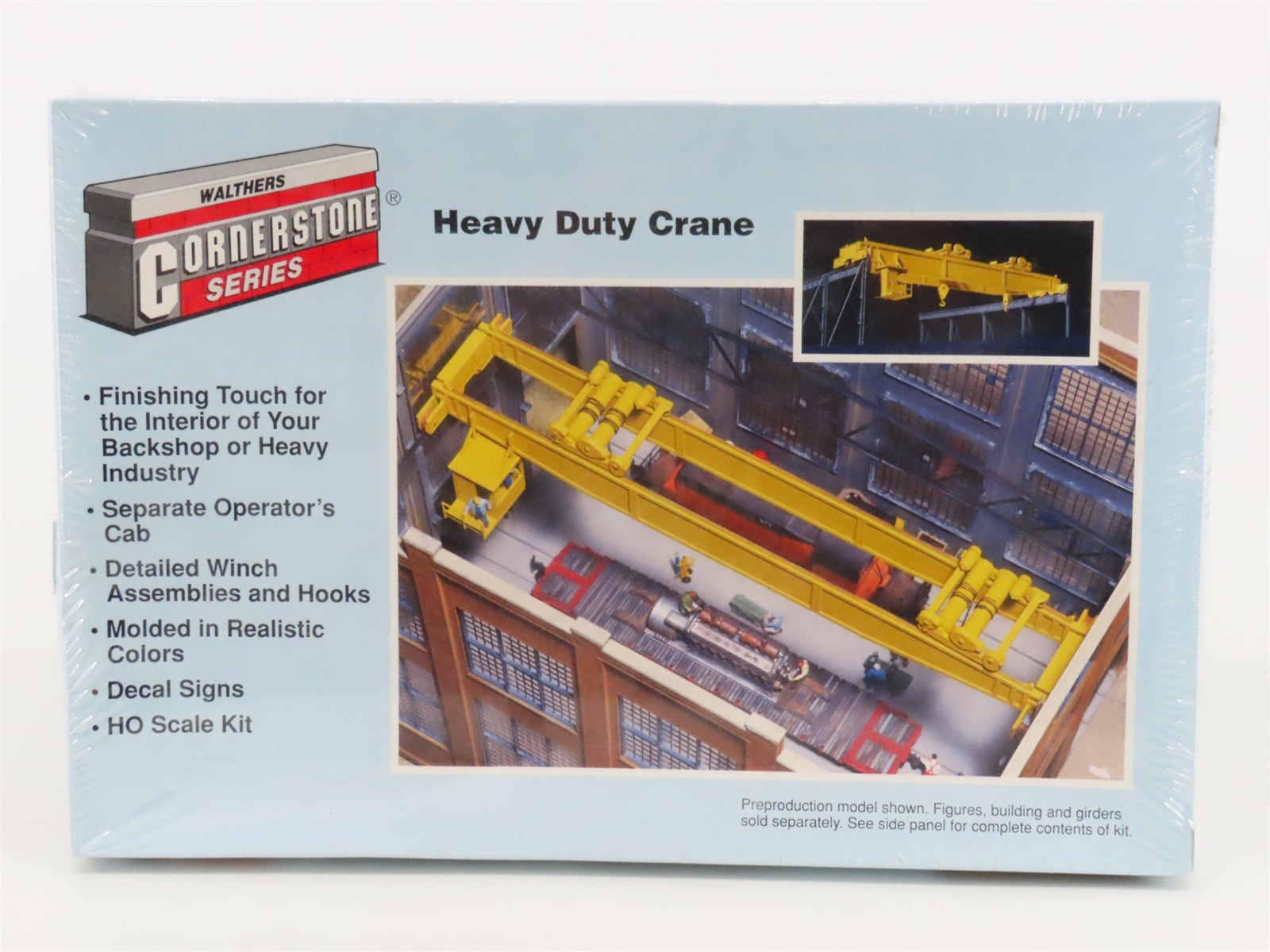 HO 1/87 Scale Walthers Cornerstone Kit #933-3150 Heavy Duty Crane - SEALED