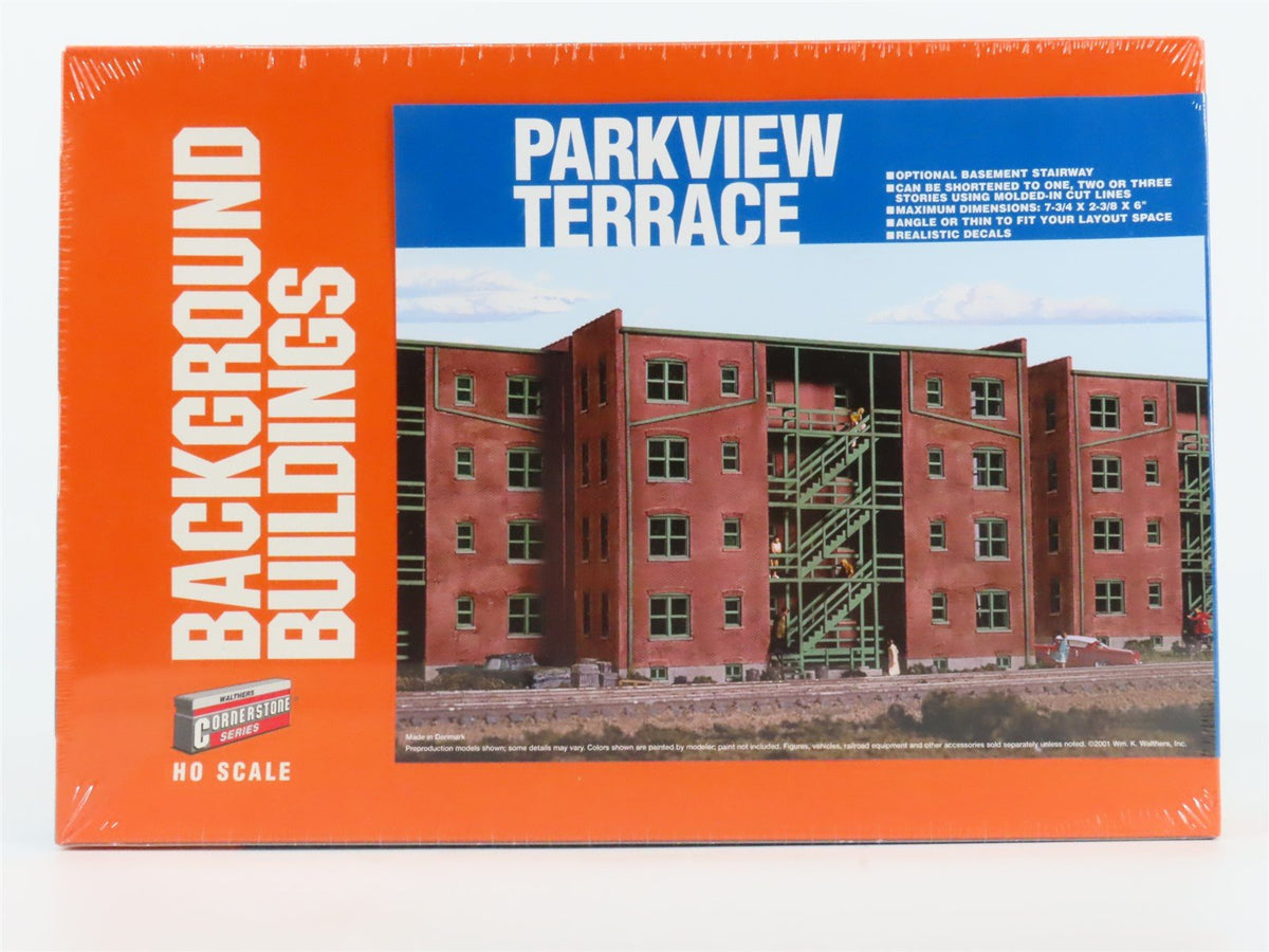 HO Scale Walthers Background Buildings Kit #933-3177 Parkview Terrace - SEALED