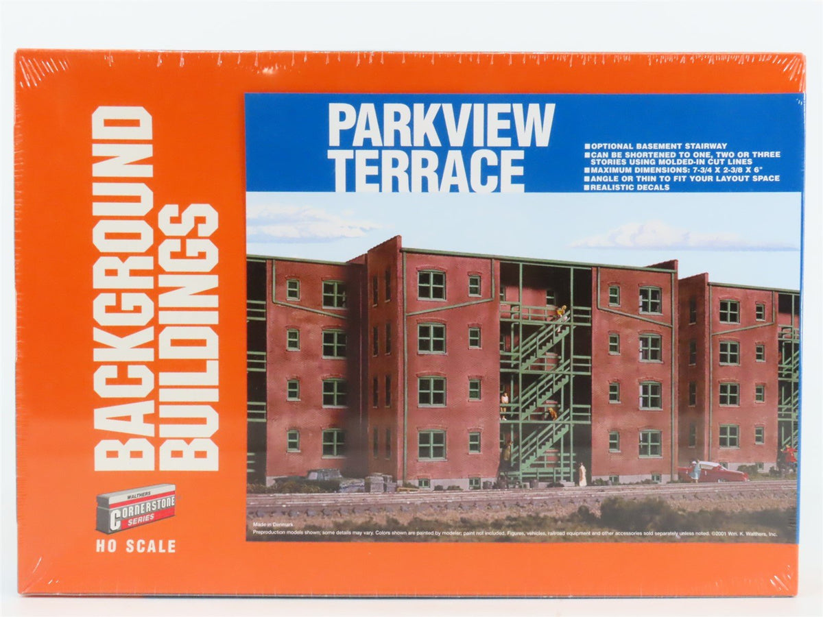 HO Scale Walthers Background Buildings Kit #933-3177 Parkview Terrace - SEALED