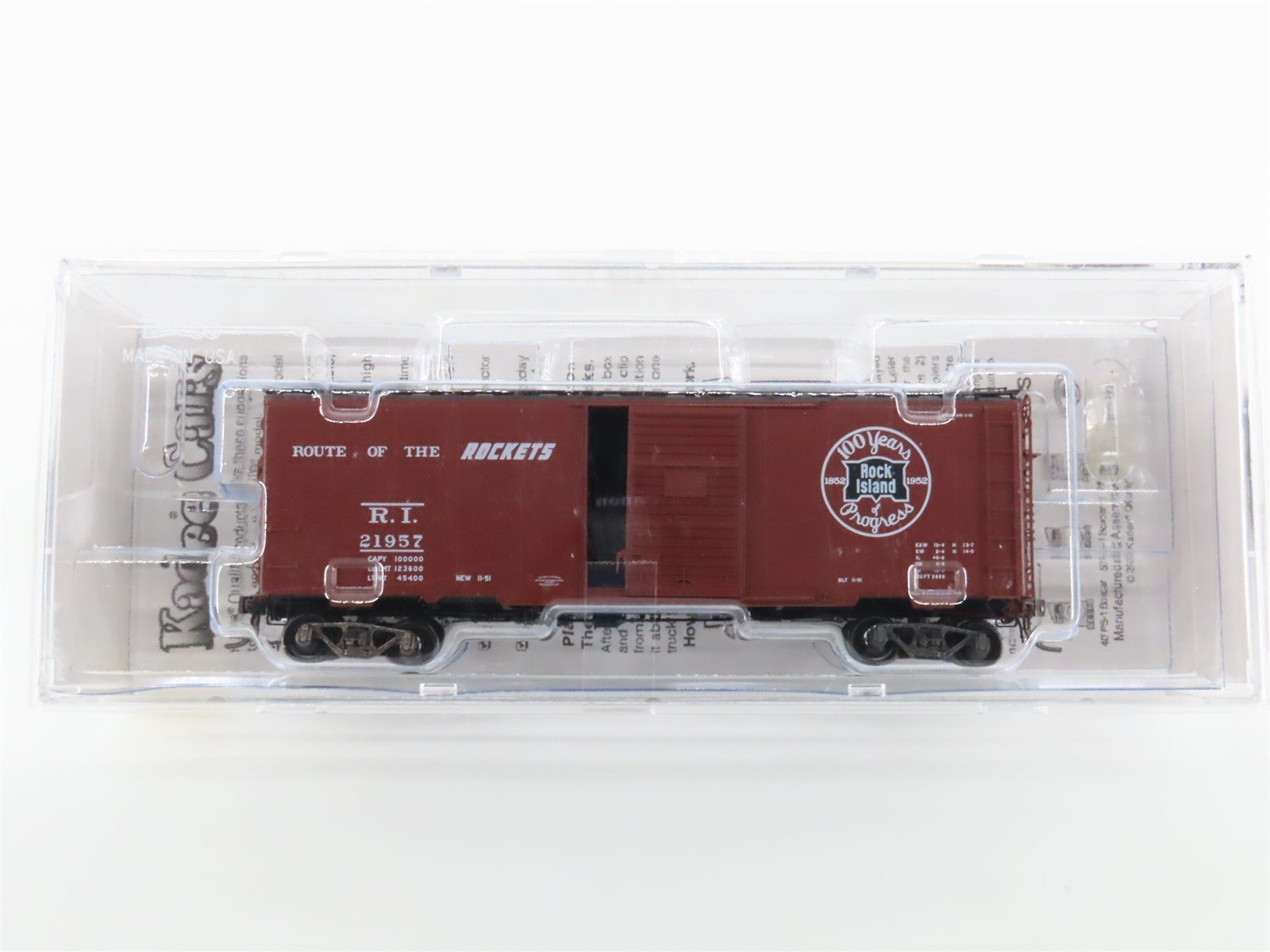 HO Scale Kadee 4064 RI Rock Island 40' Single Door Box Car #21957 -Sealed