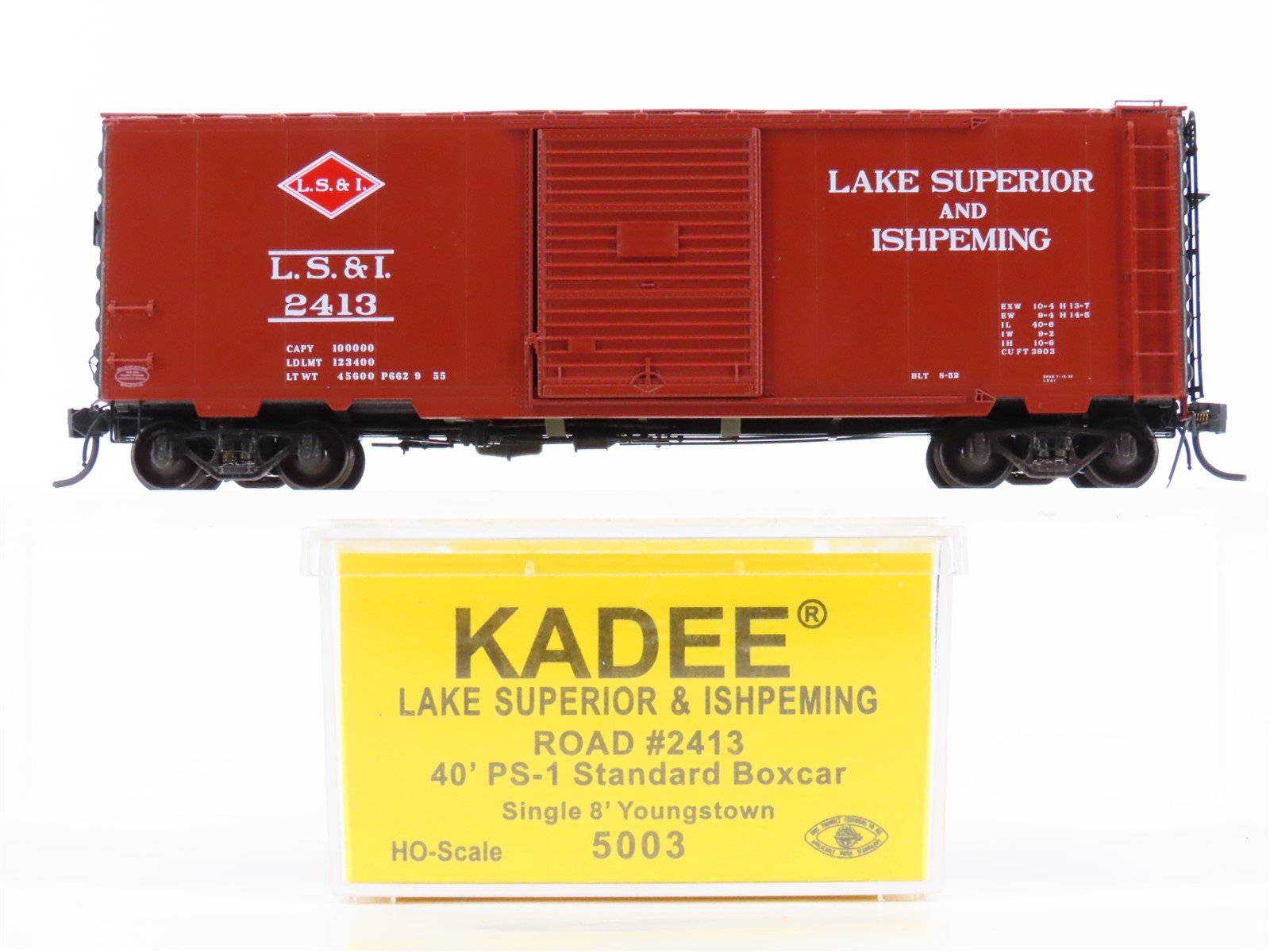 HO Scale Kadee 5003 LS&I Lake Superior & Ishpeming 40' Single Door Box Car #2413