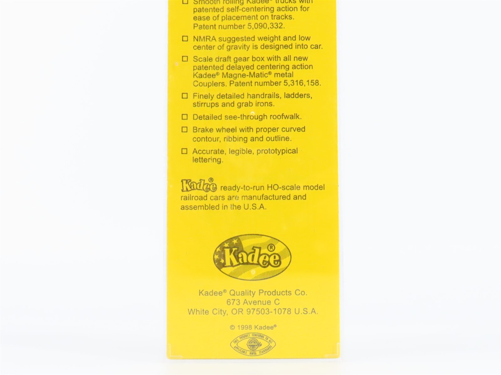 HO Scale Kadee 5003 LS&I Lake Superior & Ishpeming 40' Single Door Box Car #2413