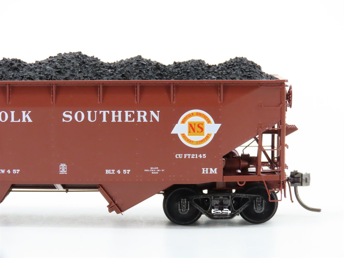 HO Scale Kadee 7020 NS Norfolk Southern Railroad 2-Bay Hopper #9162 w/ Load