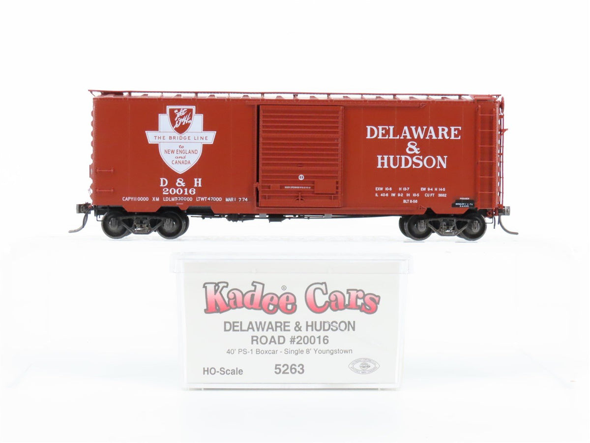 HO Scale Kadee 5263 D&amp;H Delaware &amp; Hudson 40&#39; Single Door Box Car #20016