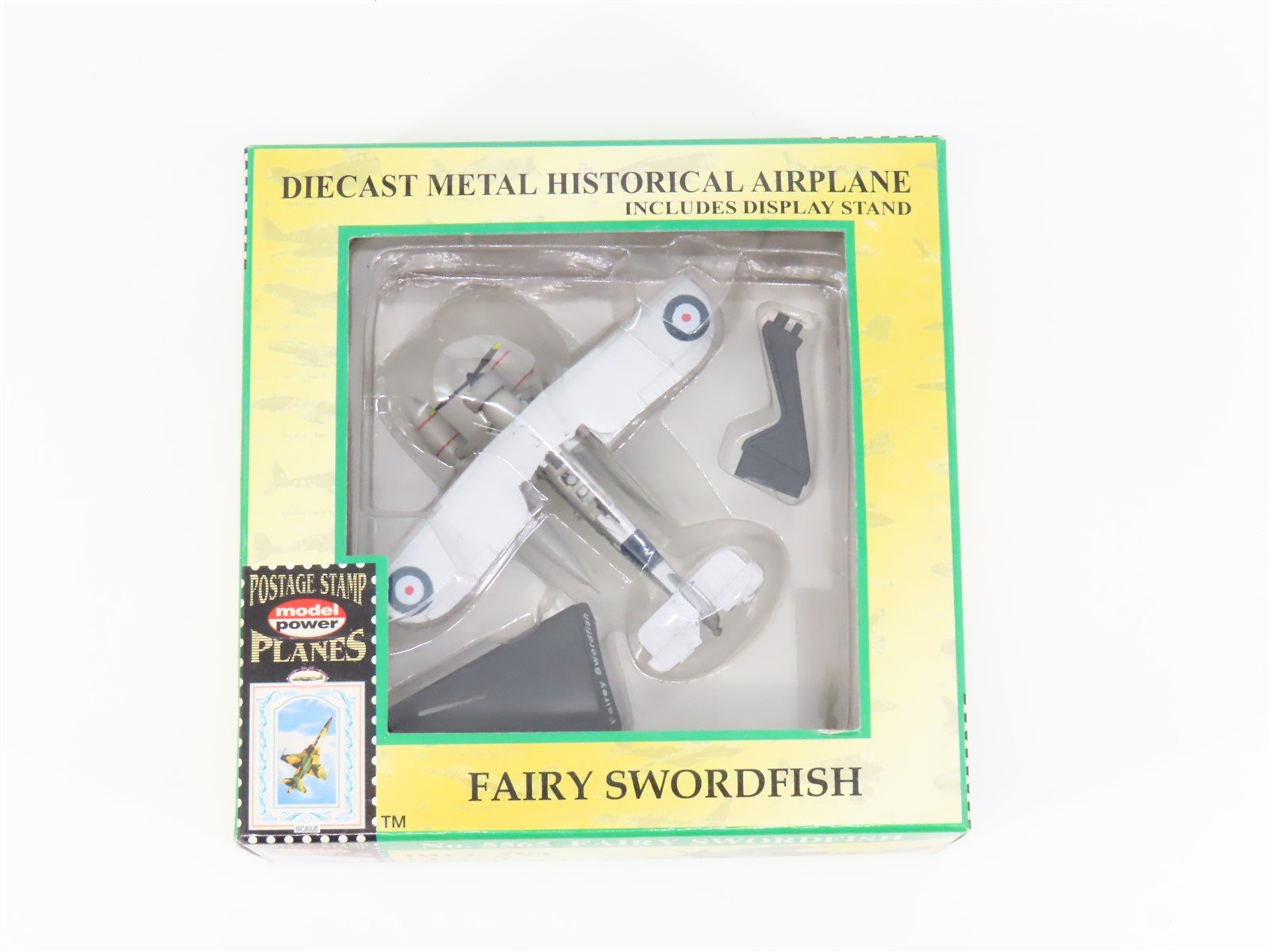 1/100 Scale Model Power 5565 Fairy Swordfish Die-Cast Plane with Stand