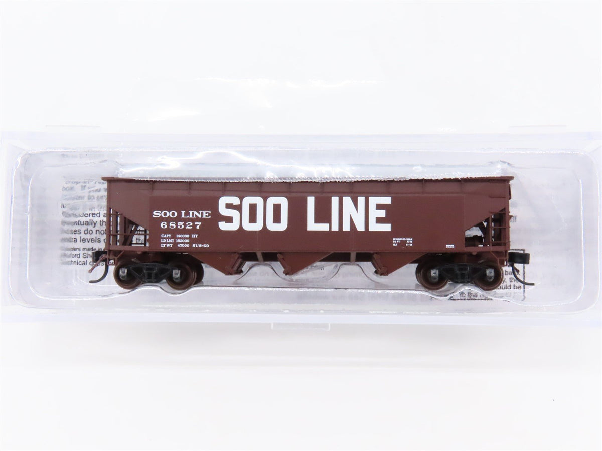 N Scale Bulford 73491 SOO Line 3-Bay Hopper Car #68527 w/Load