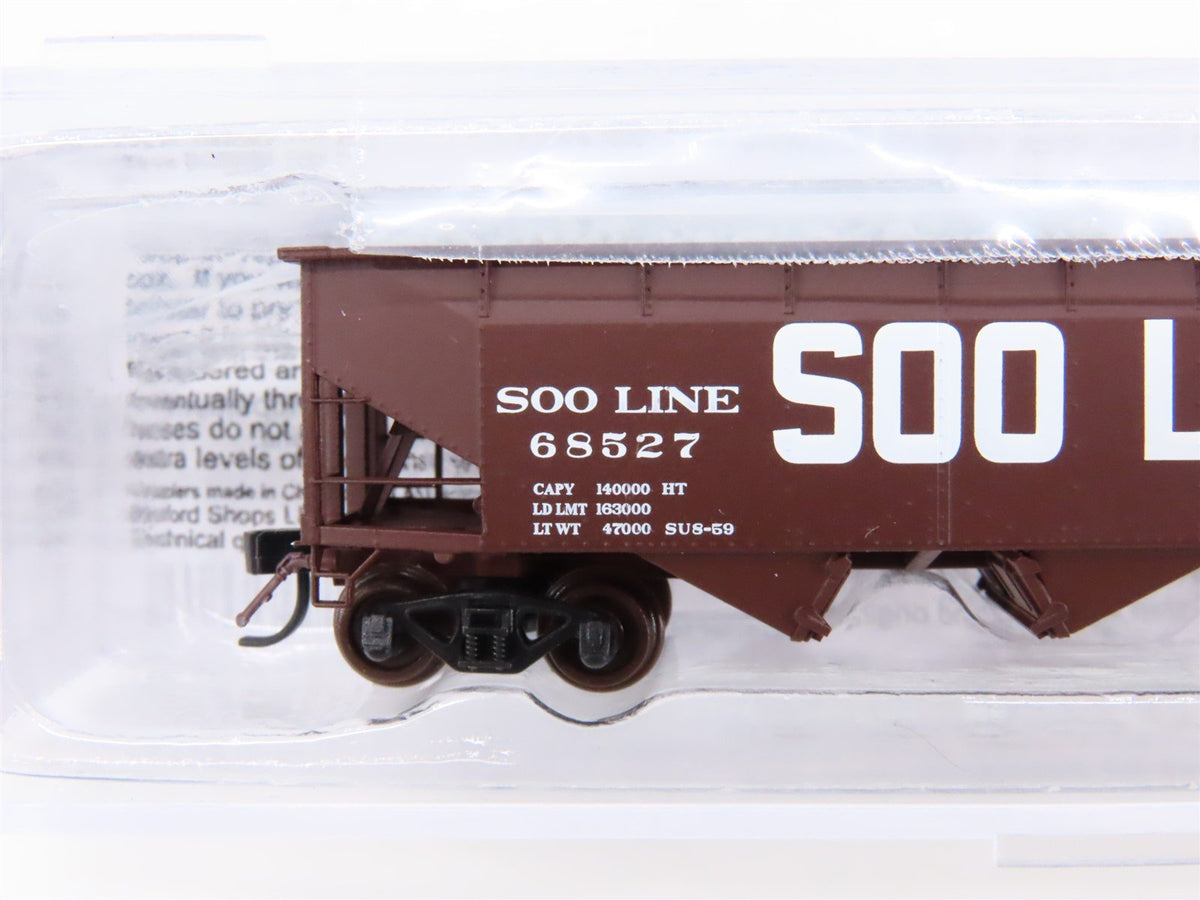 N Scale Bulford 73491 SOO Line 3-Bay Hopper Car #68527 w/Load