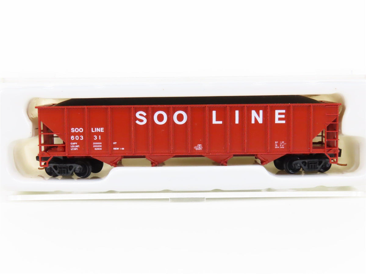 N Scale Trainworx SOO Line 3-Bay Open Hopper Car #60331 w/ Load