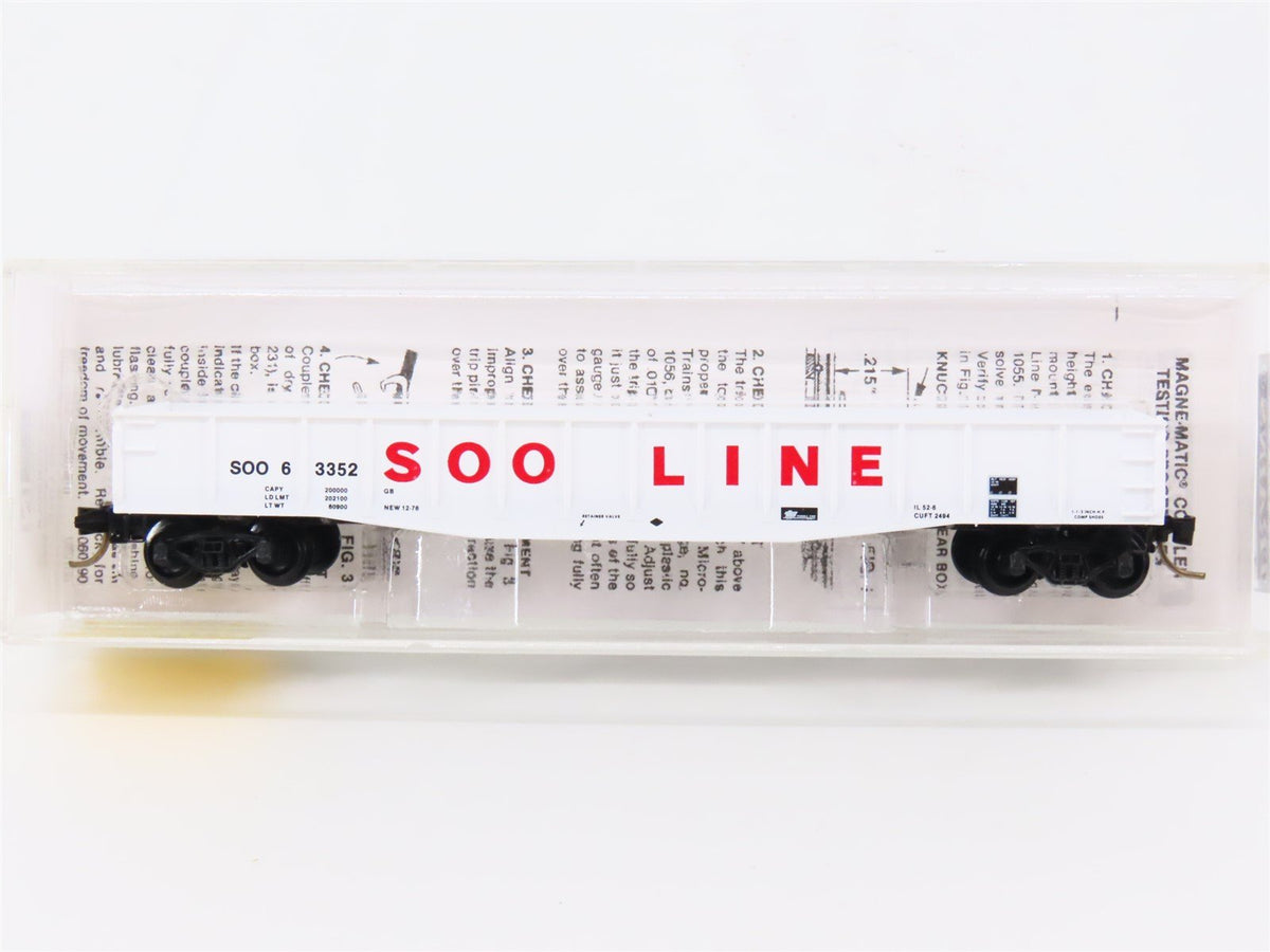 N Scale Micro-Trains MTL 46240 SOO Line 50&#39; Gondola Car #63352