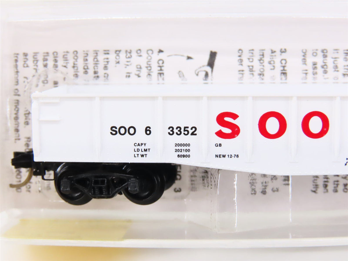 N Scale Micro-Trains MTL 46240 SOO Line 50&#39; Gondola Car #63352