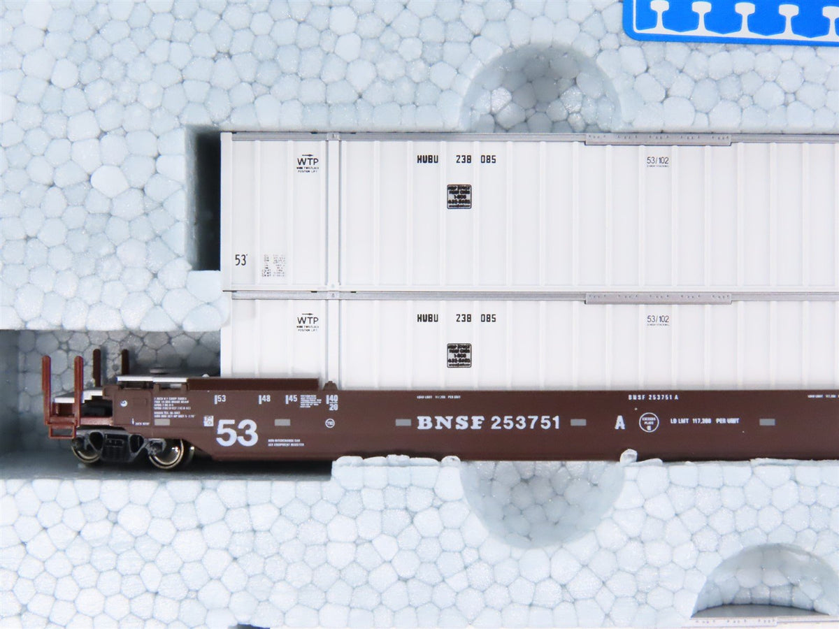 N Scale KATO 106-6163 BNSF Railway Gunderson MAXI-IV Double Stack Car #253751