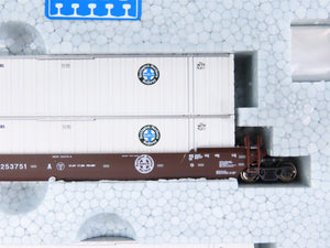 N Scale KATO 106-6163 BNSF Railway Gunderson MAXI-IV Double Stack Car #253751