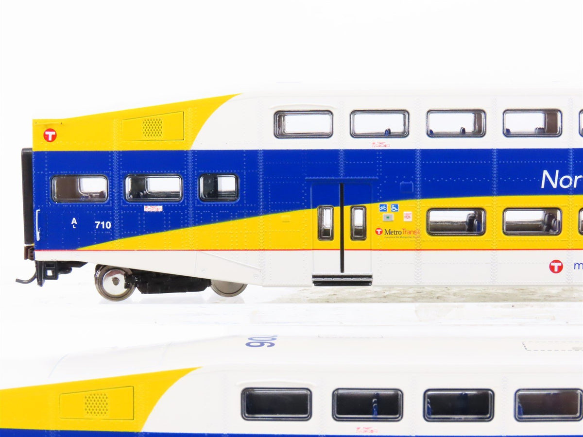 HO Scale Athearn ATH25936 MNTX Northstar Bombardier Coach Passenger 3-Car Set