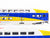 HO Scale Athearn 25930 MNTX Northstar Bombardier Coach Passenger 3-Car Set