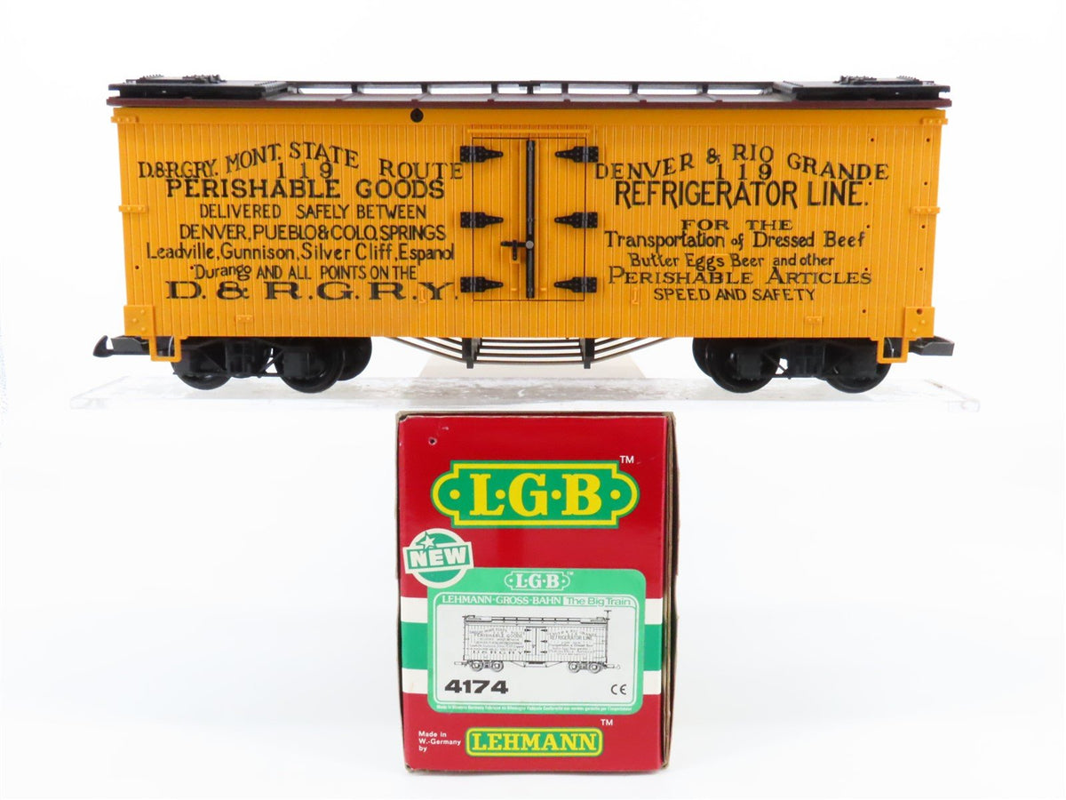 G Scale LGB 4174 D&amp;RGRY Denver &amp; Rio Grande Railway Reefer