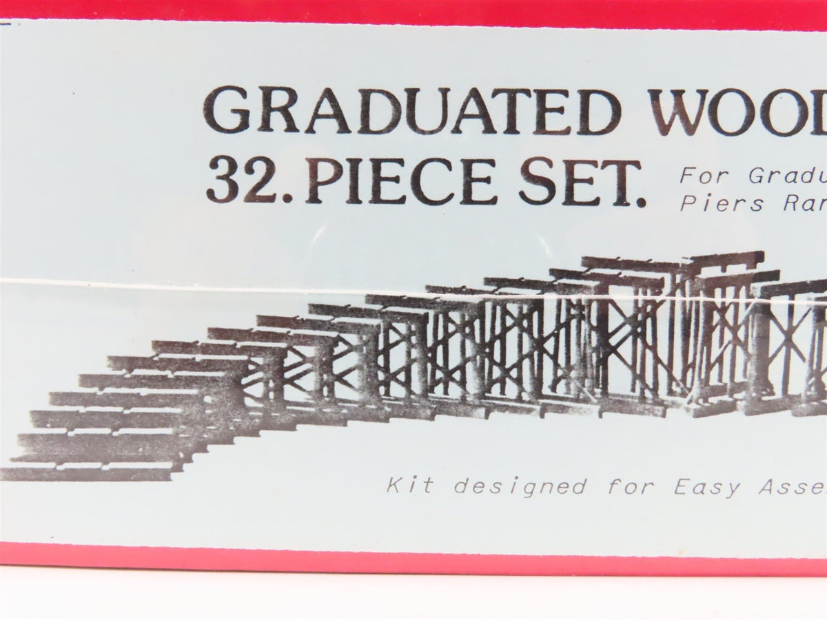 G 1/22.5 Scale Korber Models &quot;Hometown&quot; U.S.A. Kit #511 Graduated Wood Trestle