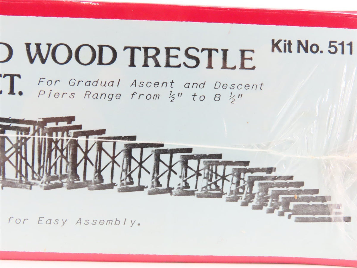 G 1/22.5 Scale Korber Models &quot;Hometown&quot; U.S.A. Kit #511 Graduated Wood Trestle