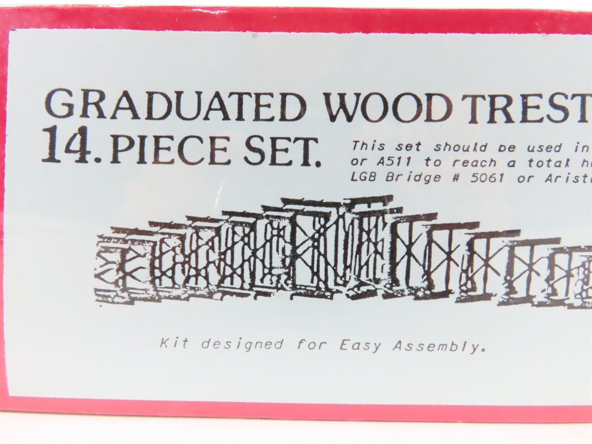 G 1/22.5 Scale Korber Models &quot;Hometown&quot; U.S.A. Kit #511B Graduated Wood Trestle