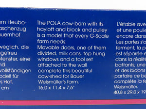 G 1:22.5 Scale POLA Kit #1841 Kuhstall - Cow Barn