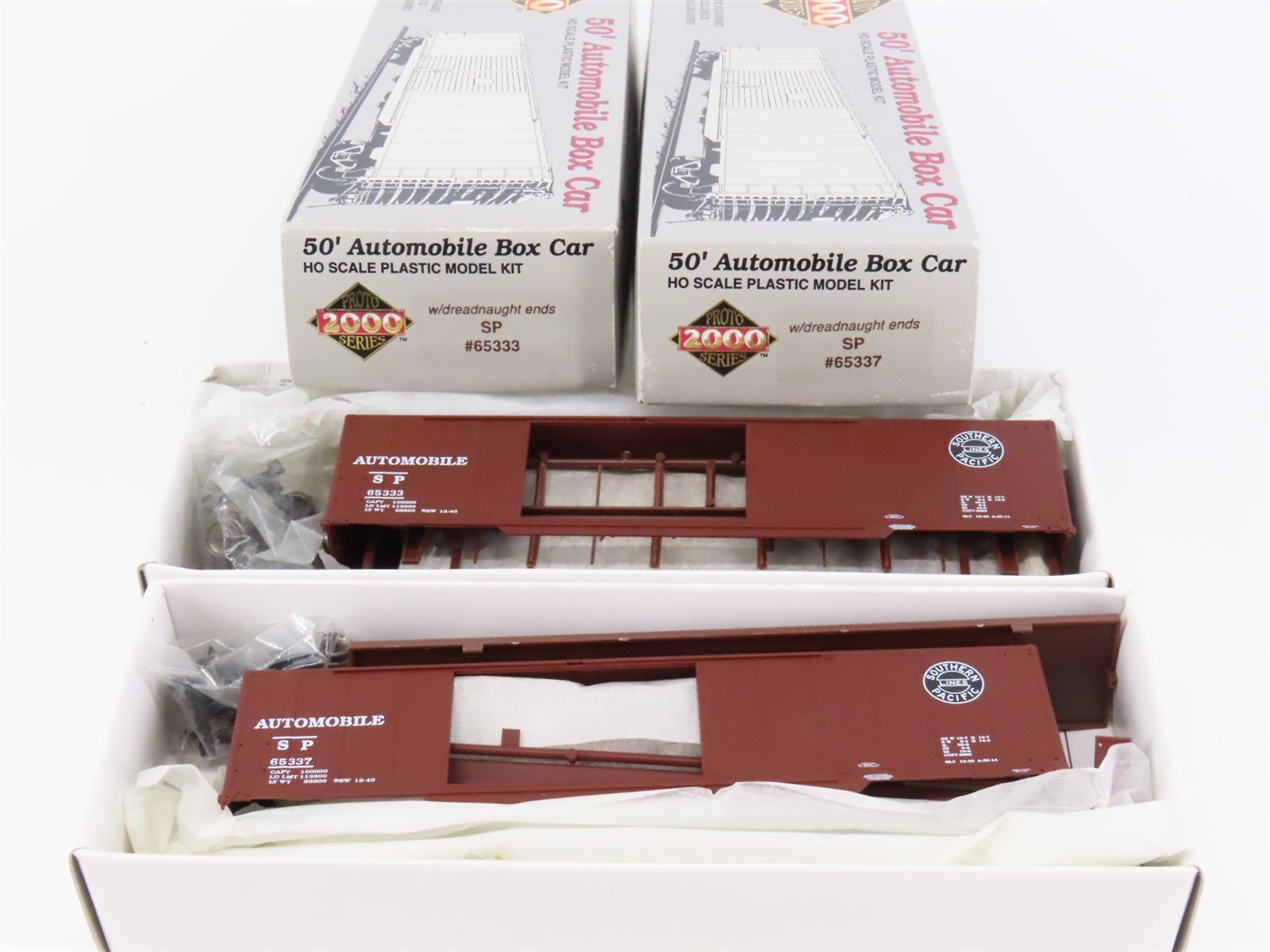 Lot of 2 HO Scale Life-Like Proto 2000 Kits SP Southern Pacific 50' Box Cars