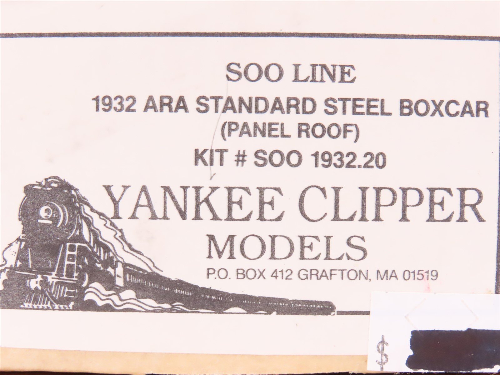 HO Scale Yankee Clipper Models Kit #SOO 1932.20 SOO Line 1932 ARA Box Car