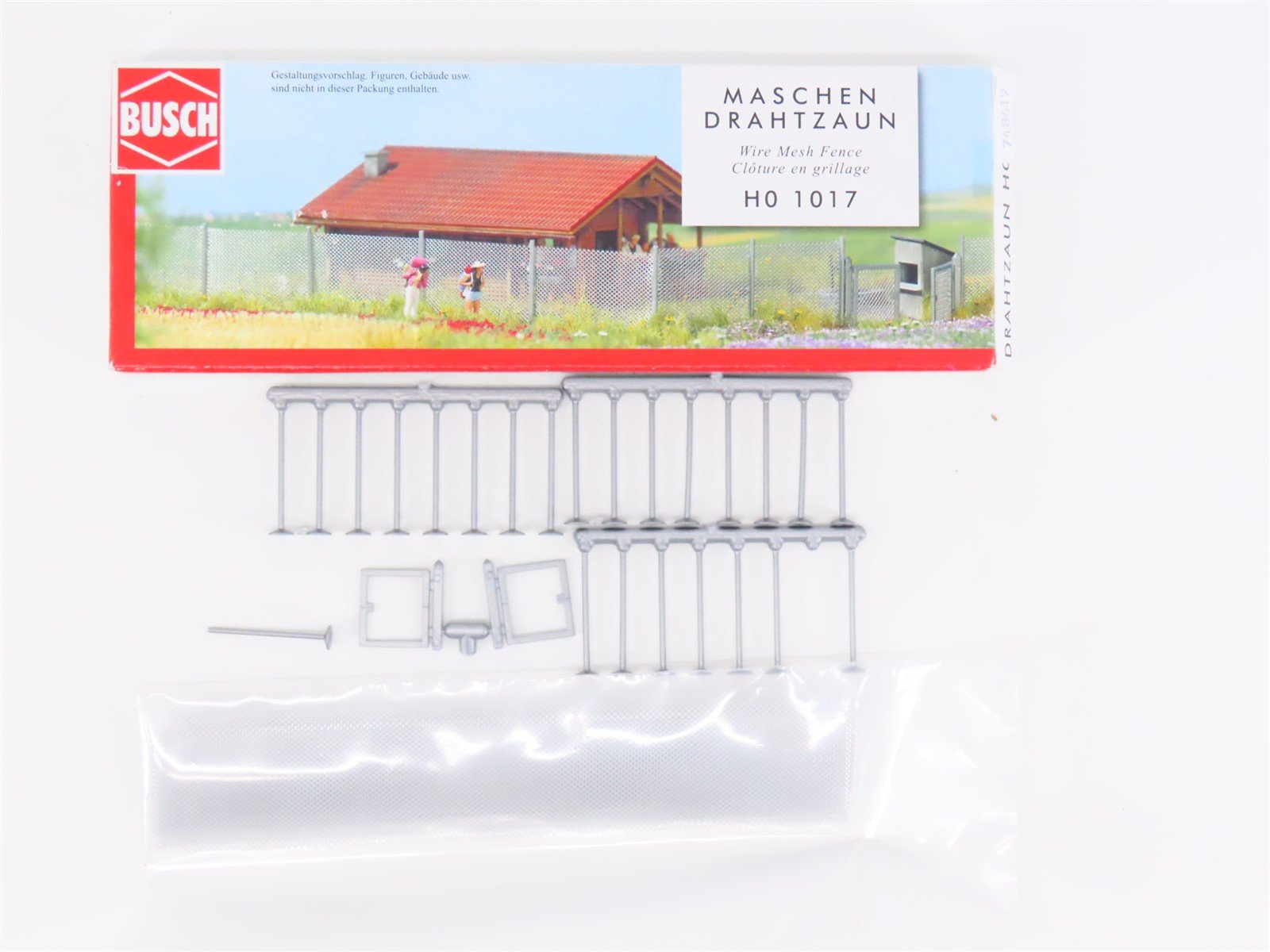 HO Scale Busch Kit #1017 Wire Mesh Fence