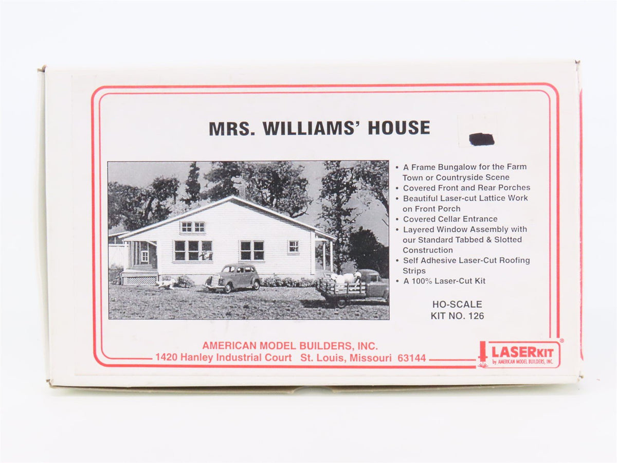 HO 1/87 Scale AMB LaserKit #126 Mrs. Williams&#39; House