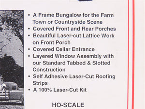 HO 1/87 Scale AMB LaserKit #126 Mrs. Williams' House